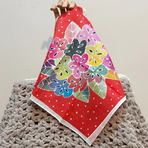 Colorful Floral Handkerchief - Picture 1 of 8